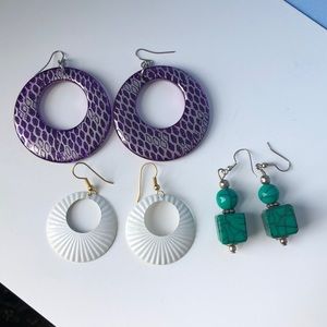 💎Bundle of 3 Fashion earrings💎